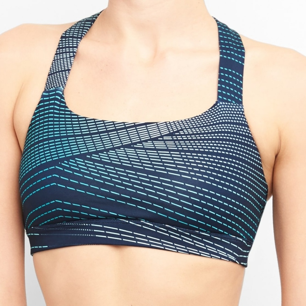 Gap Fit Ombre Dotted Line Print Sports Bra